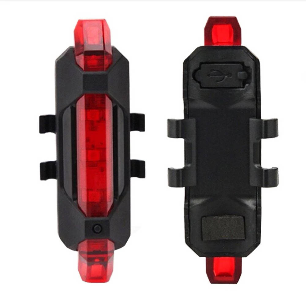BL918, Fahrrad-Rücklicht LED Rückleuchte Rücklicht Fahrrad, Fahrradlicht  USB Wiederaufladbare Fahrradlampe, 5 LEDs, 7 Leuchtmodi, 15lm