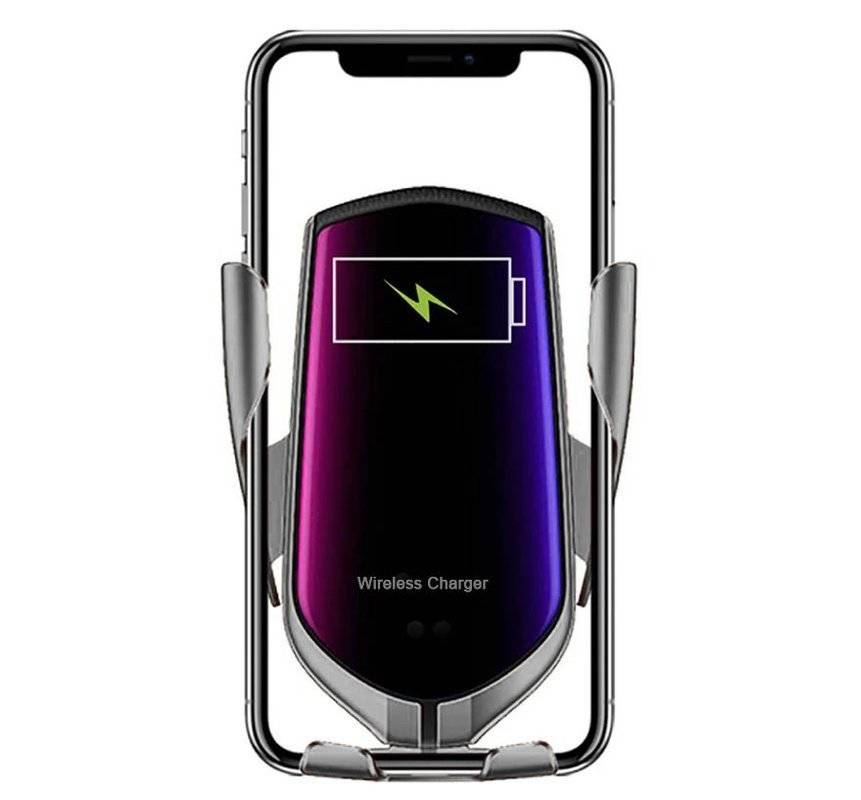 INTERLOOK Zubehör 10W | Handy | KFZ fürs Handyhalterung Auto Handyhalter | Wireless Auto | Q005 Universal Ladefunktion Lüftung Halterung Charger Qi Auto mit