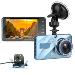 PZ-V12 | Videorekordér, kamera do auta | 2 kamery - predná, zadná | FullHD 1296p | 4&quot; dotykový displej